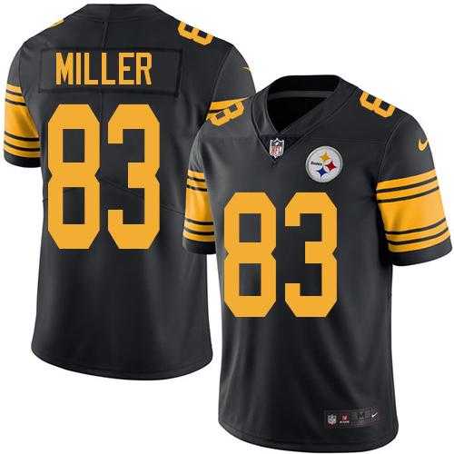 Nike Men & Women & Youth Steelers 83 Heath Miller Black Color Rush Limited Jersey,We sell and wholesale Nike Men & Women & Youth Steelers 83 Heath Miller Black Color Rush Limited Jersey on line form chian!